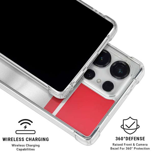 Morocco Soccer Flag Galaxy S25 Ultra Clear Case